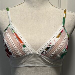 MISS BIKINI Floral Mesh Bikini Top